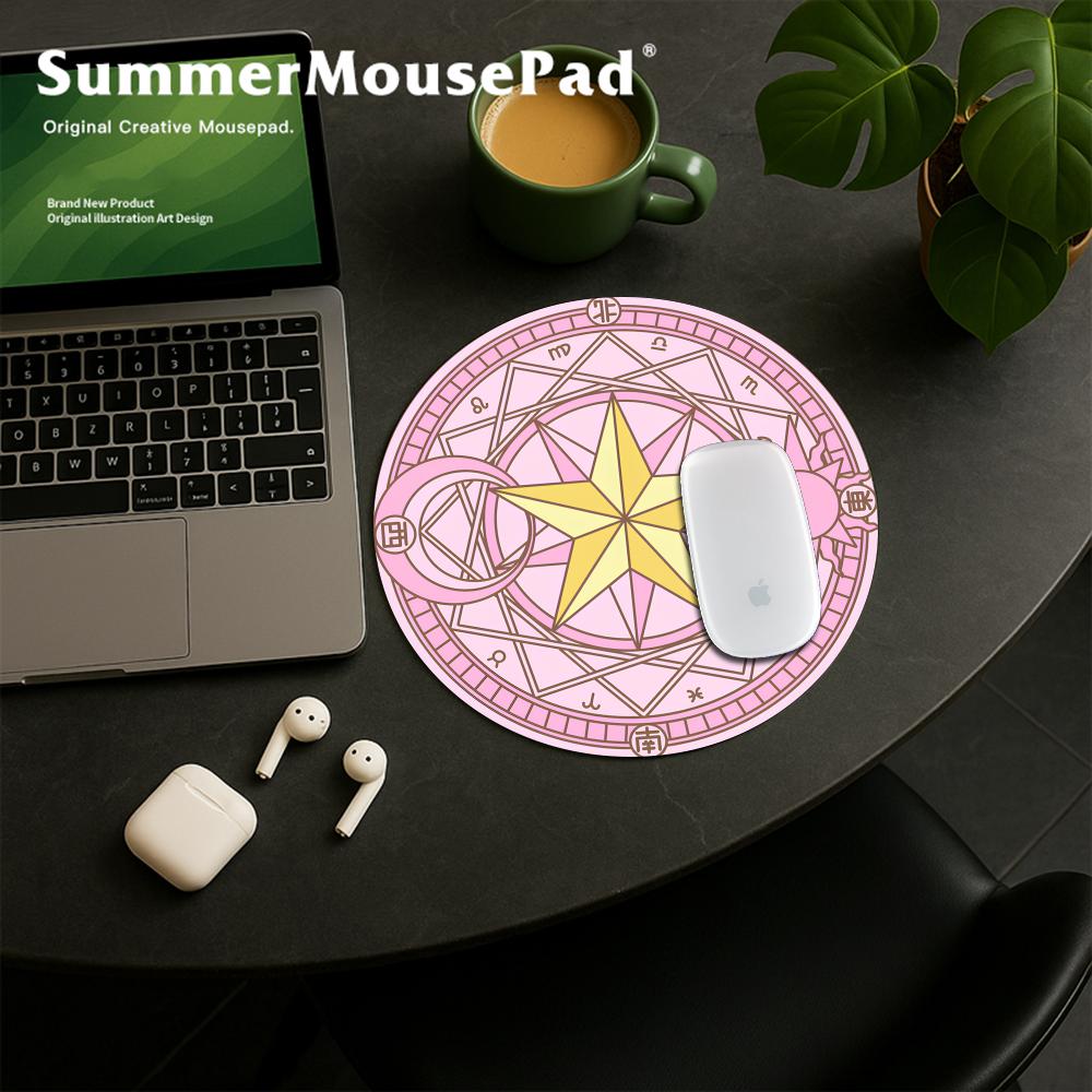 Laptop Accessories Pink - Pink Magic Girls Anti-Slip Small Round