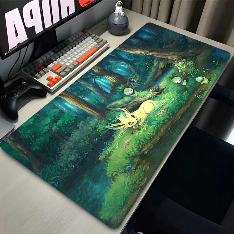 Laptop Accessories For Gaming - Mouse Pad Gamer P-pokemon Leafeon Large