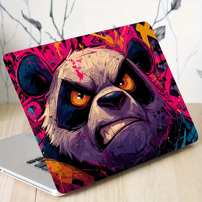 Laptop Accessories Msi - 2 Notebook Stickers with Angry Bear