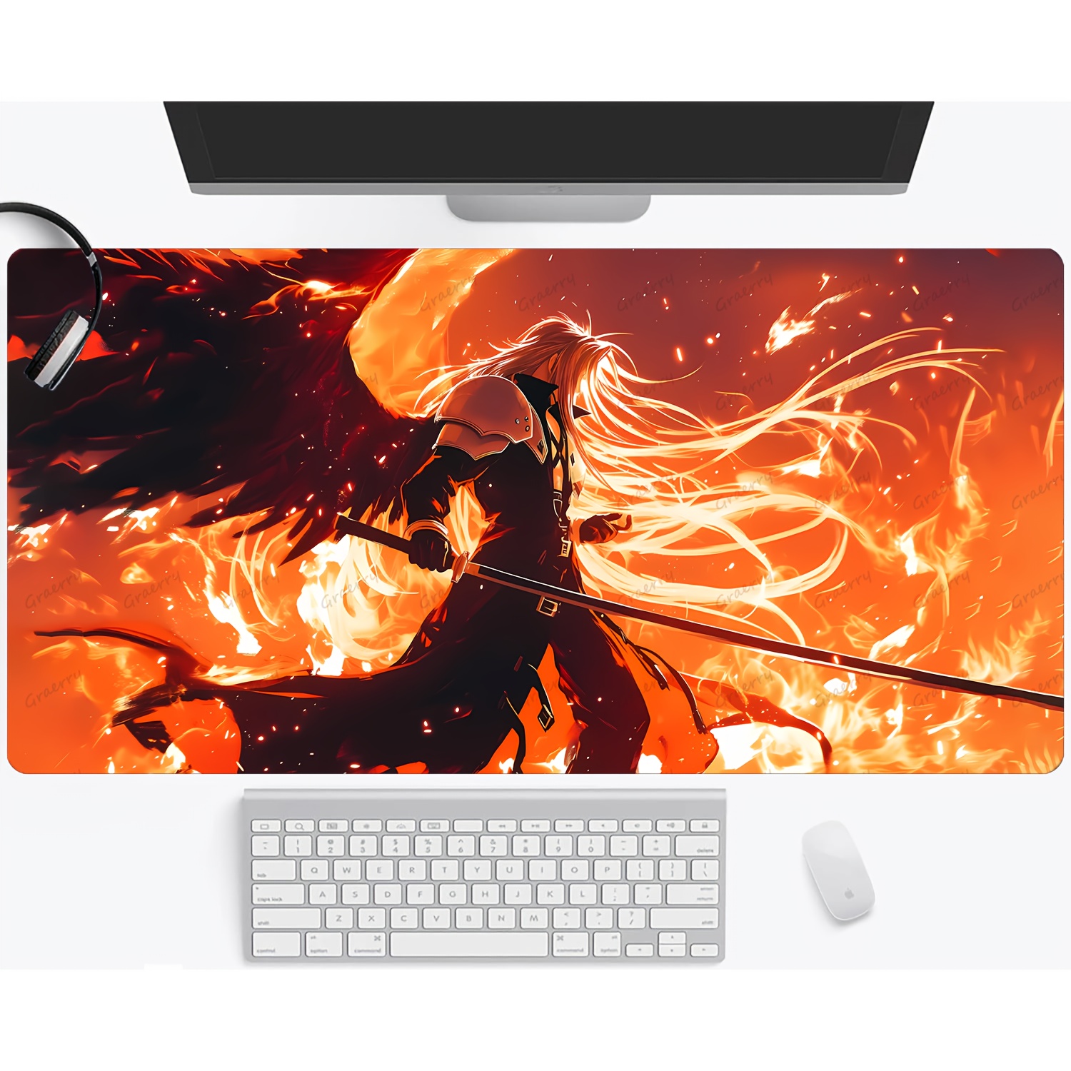 Laptop Accessories Officeworks - Wide Desk Mouse Pad Premium Desk
