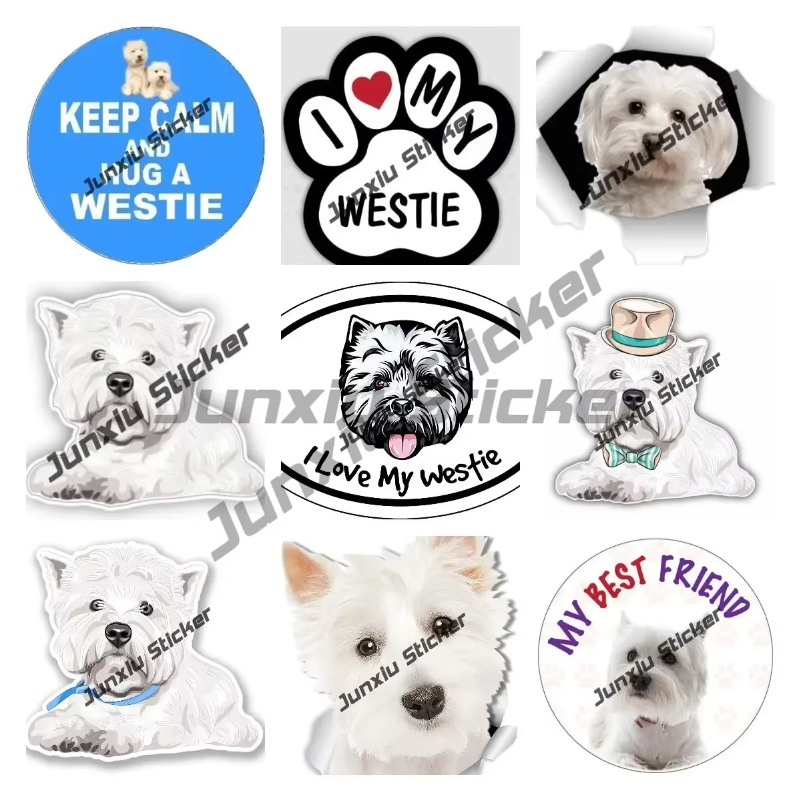 Laptop Accessories Brand - Westie Sticker I Love My Westie