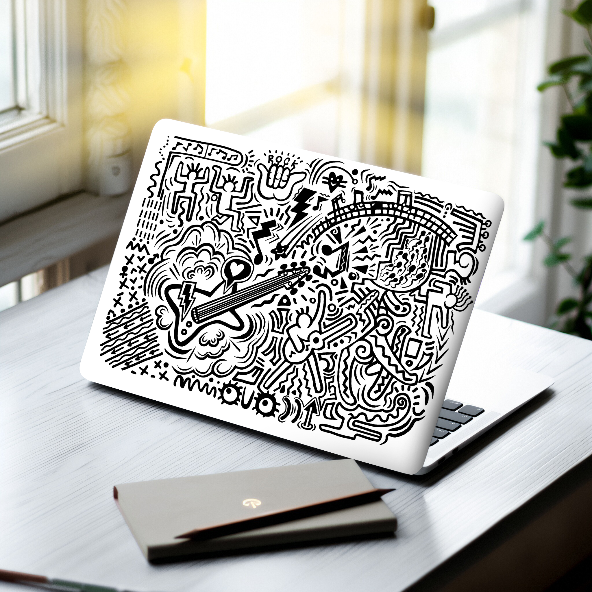 Laptop Accessories Msi - 2 Pack Cute Aesthetic Doodle Animation