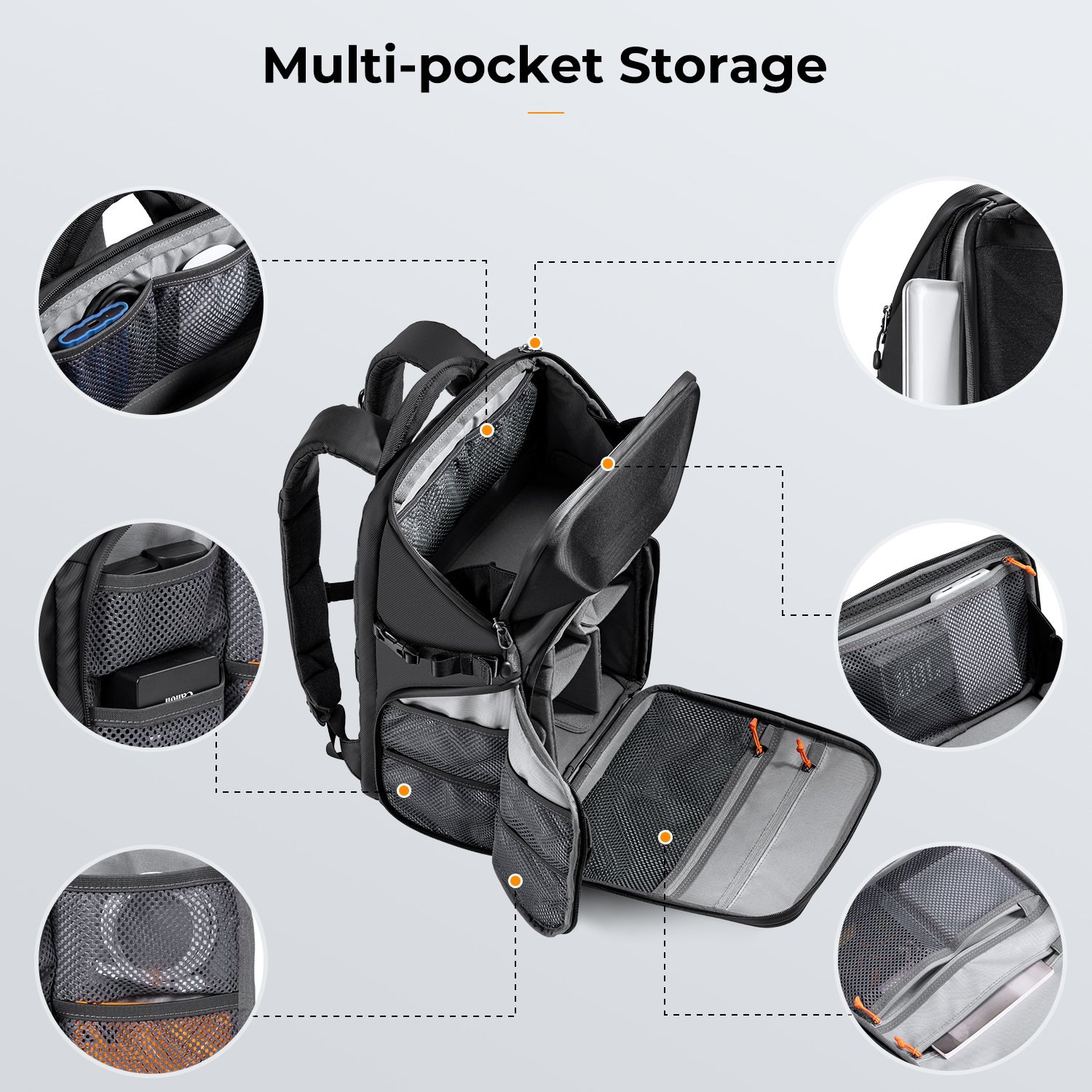 K&F CONCEPT 20L Camera Backpac - Laptop Accessories Box incelemesi ve fiyatı