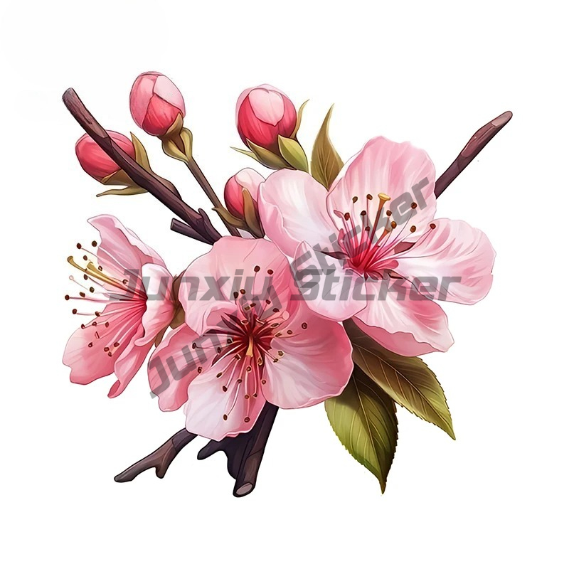 Pink Sakura Artstic Car Sticke - Laptop Accessories Pink incelemesi ve fiyatı