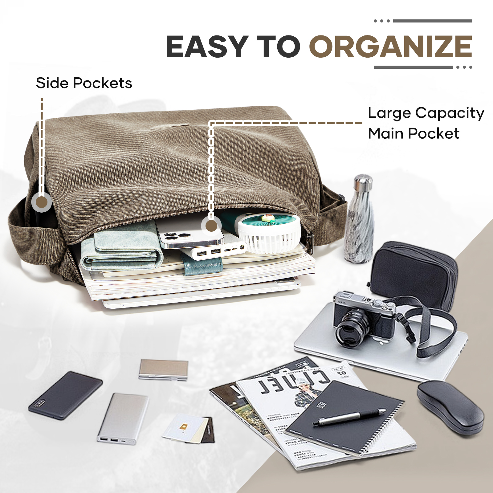 Vintage Men's Shoulder Bag Mes - Laptop Accessories Box incelemesi ve fiyatı