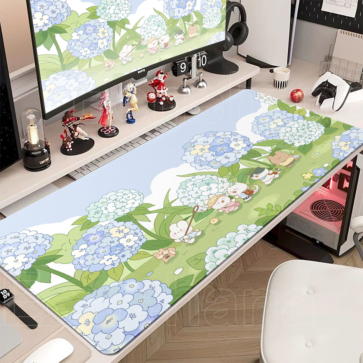 Spring Cute Rabbit Mouse Pad L - Laptop Accessories Pink incelemesi ve fiyatı