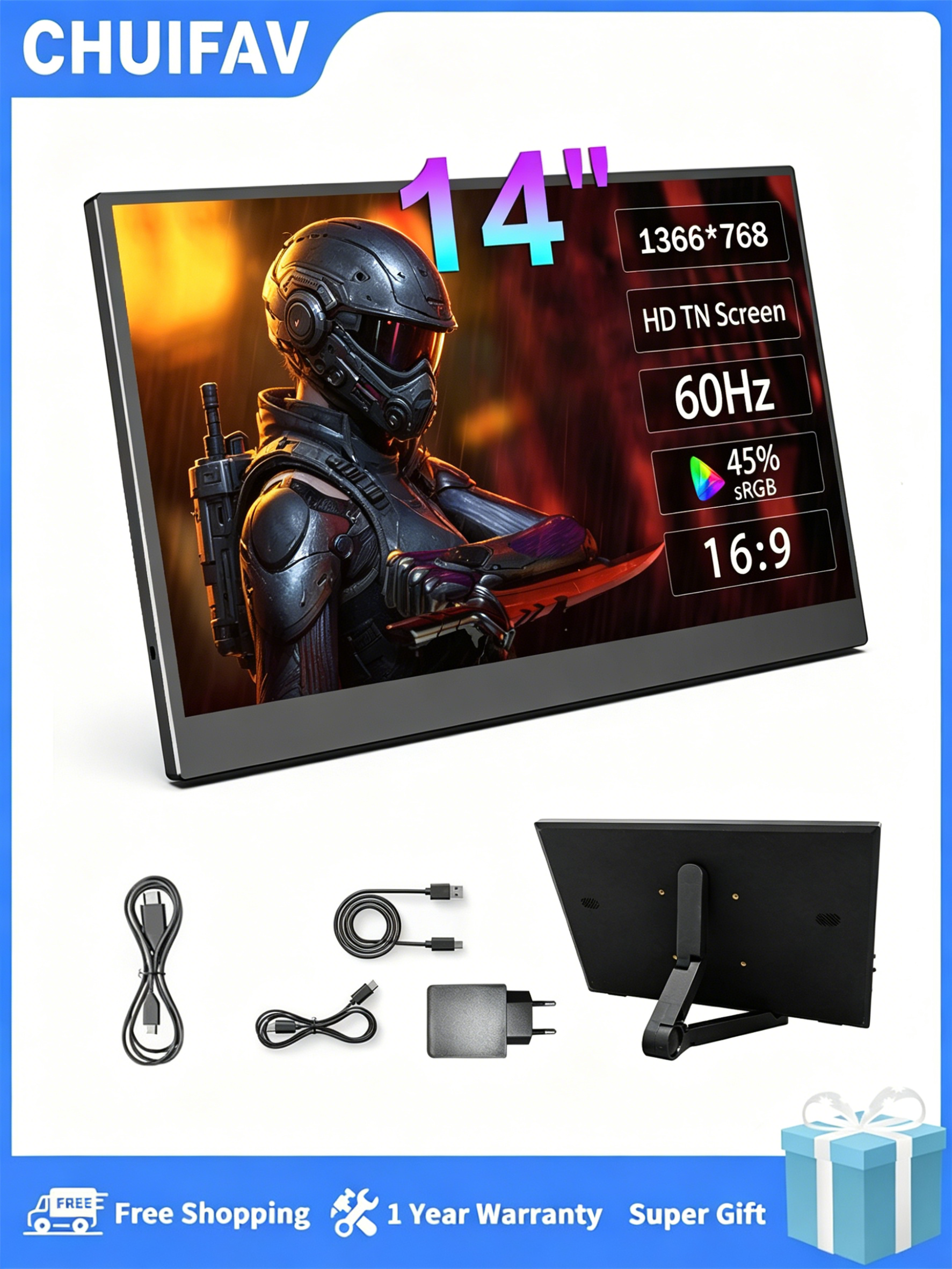 CHUIFAV 14-inch Portable Monit - Xbox Laptop Accessories incelemesi ve fiyatı