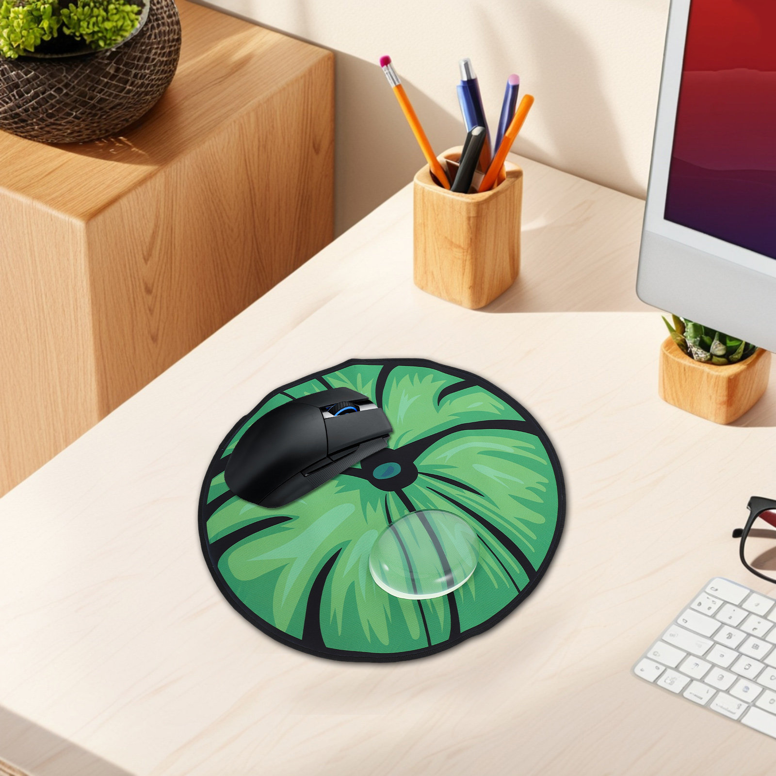 Green Leaf Computer Mouse Pad  - Laptop Accessories Officeworks incelemesi ve fiyatı