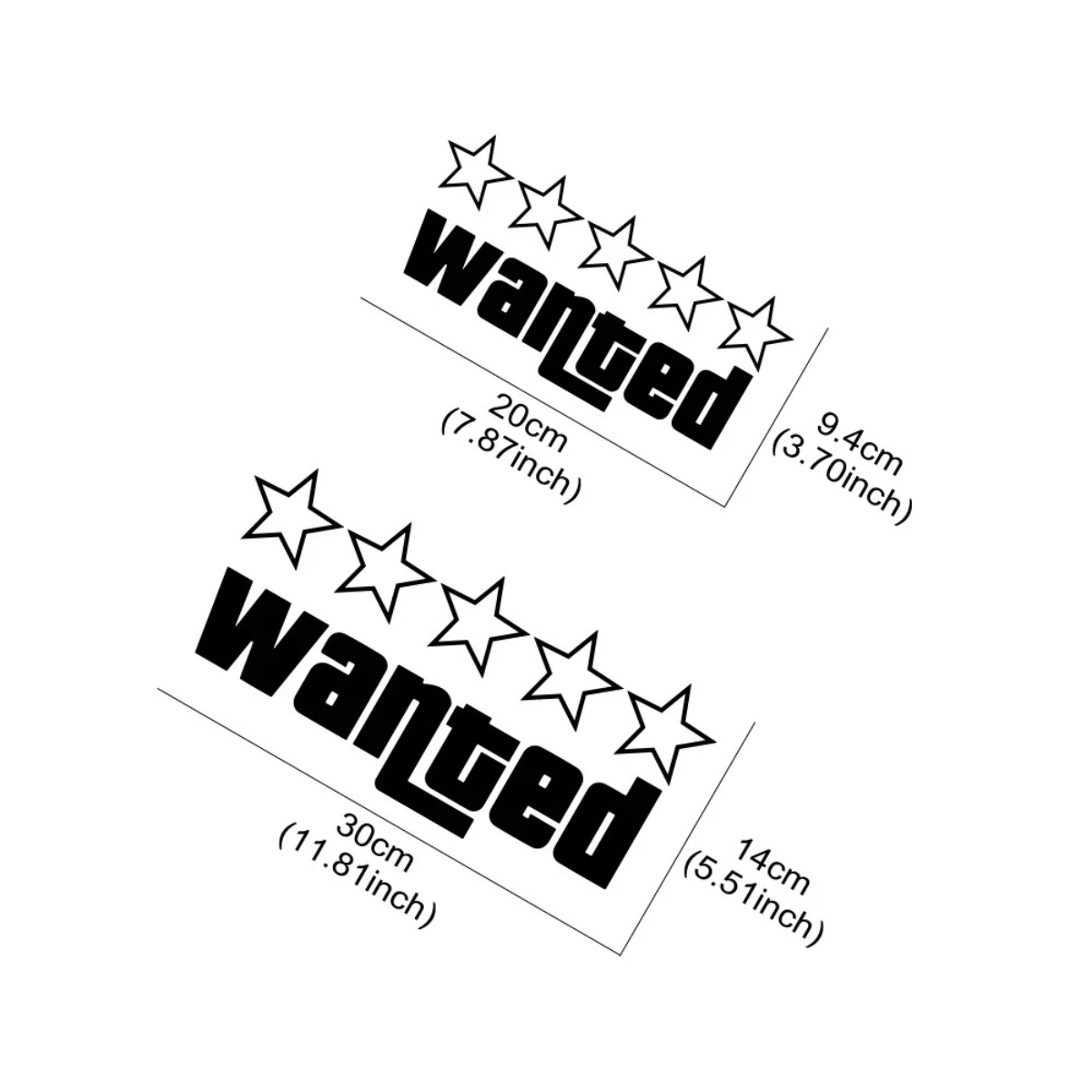 1PC Wanted Car Funny Stickers  - Laptop Accessories Ideas incelemesi ve fiyatı