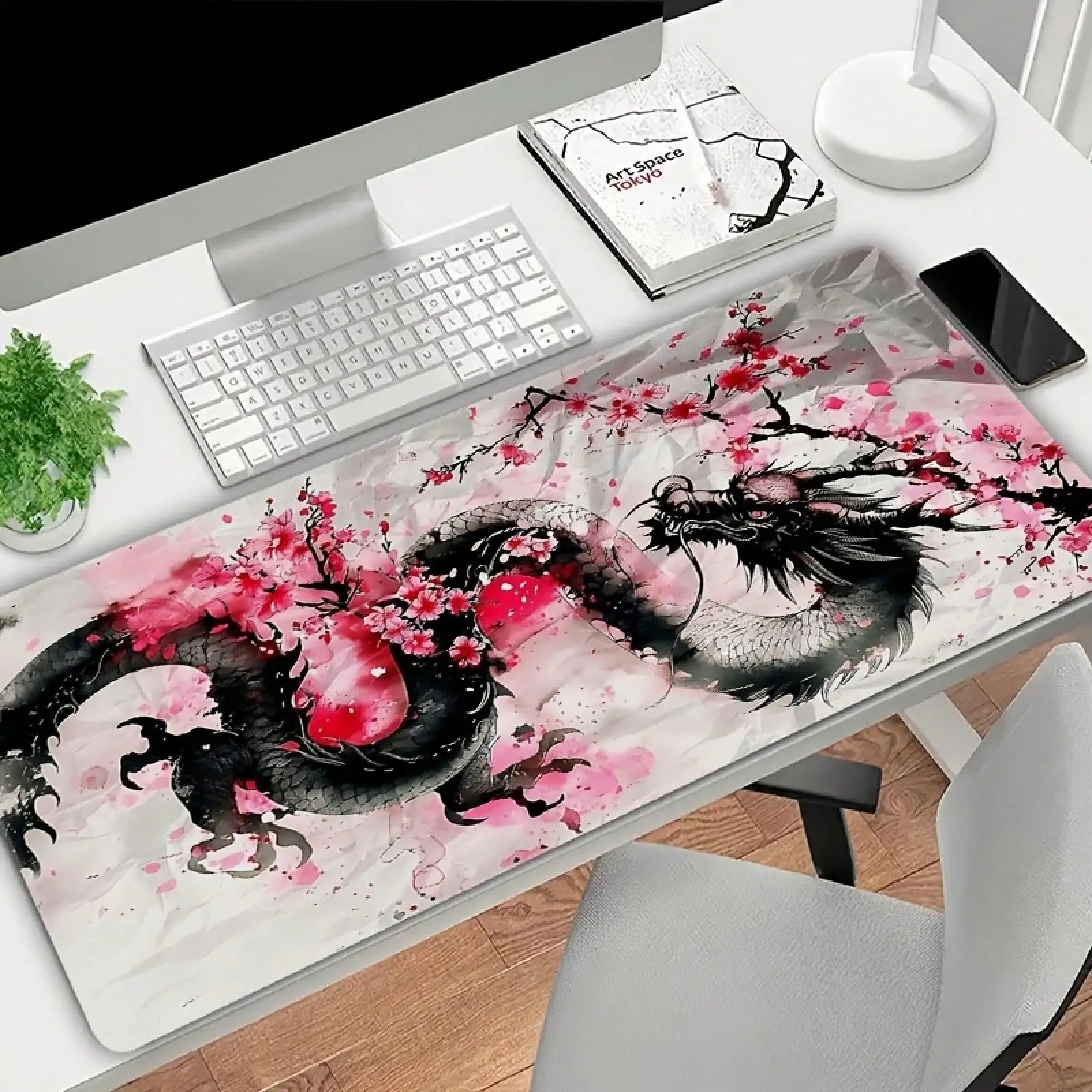 Large Pink Cherry Blossom & Dr - Laptop Accessories Pink incelemesi ve fiyatı
