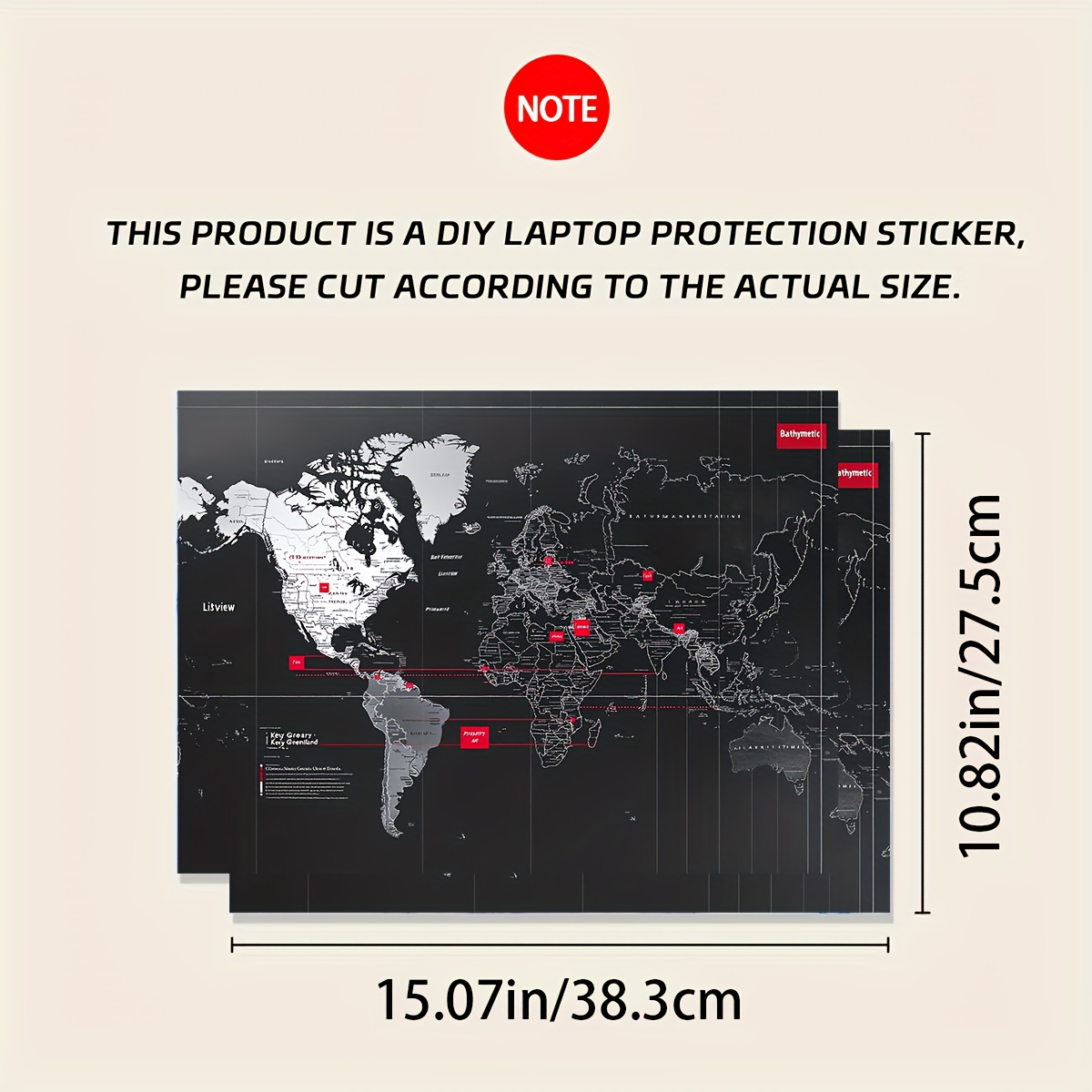 Light Beige Vinyl Laptop Stick - Laptop Accessories Msi incelemesi ve fiyatı