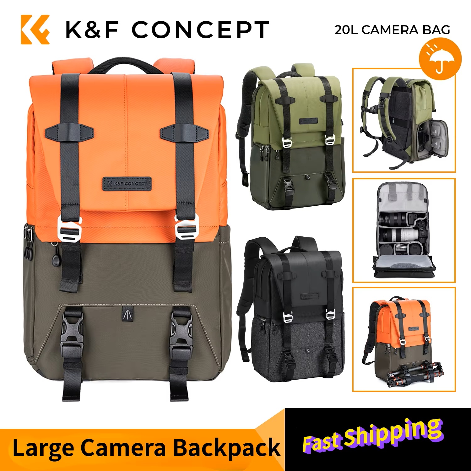 K&F CONCEPT Camera Backpack Tr - Laptop Accessories Box incelemesi ve fiyatı