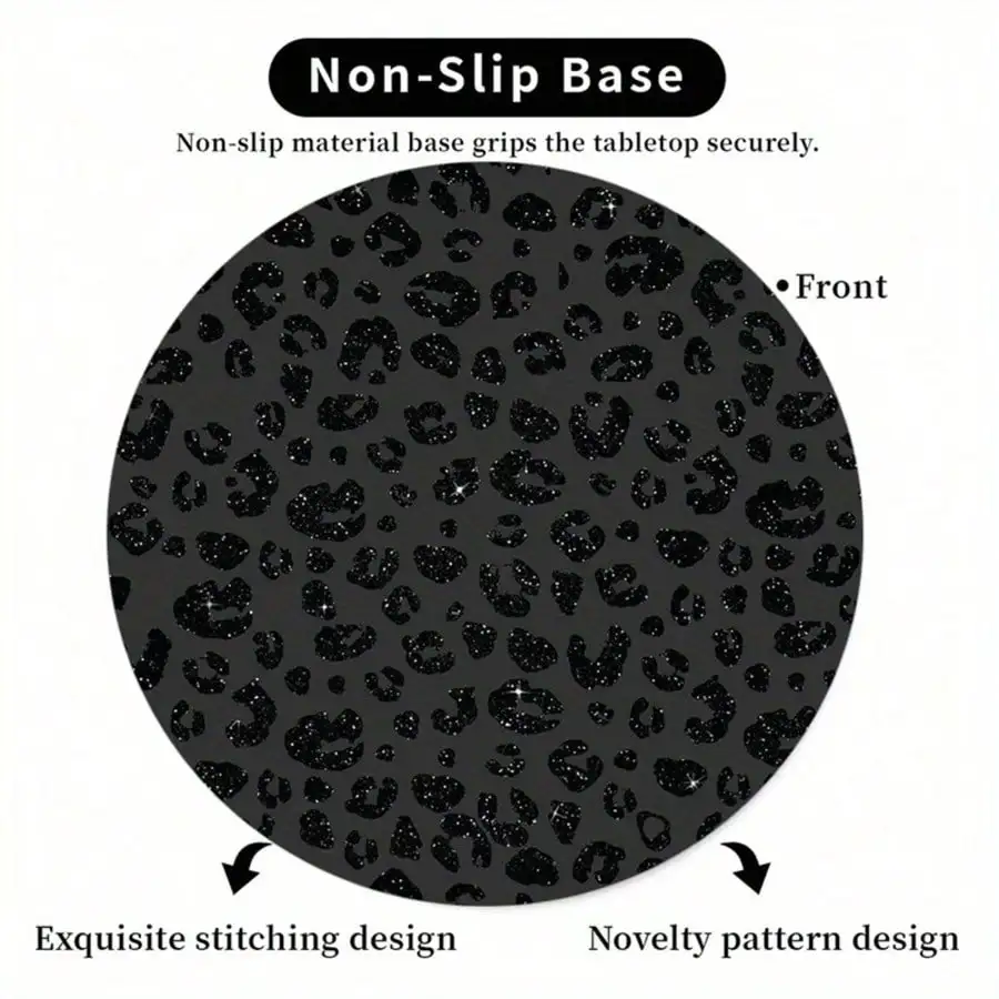 Black Leopard Print Cute Mouse - Laptop Accessories Officeworks incelemesi ve fiyatı