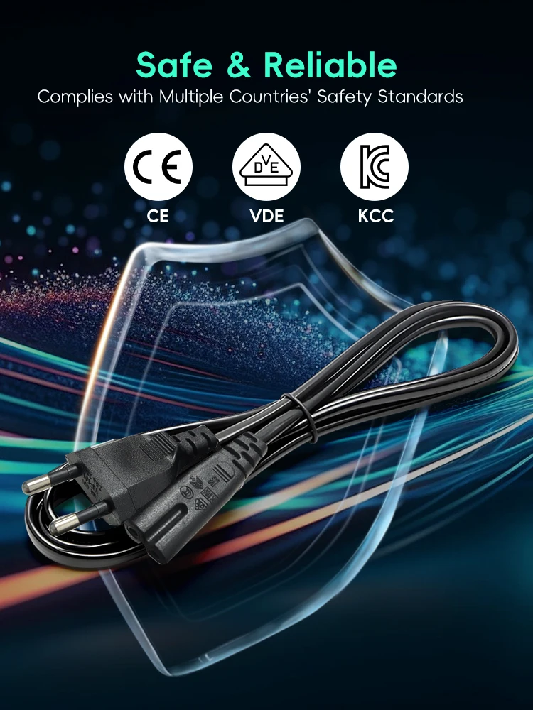 1m 1.5m 3m EU Plug 2-Prong AC  - Xbox Laptop Accessories incelemesi ve fiyatı
