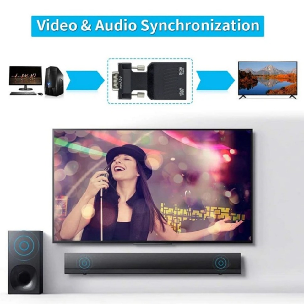 1080P VGA to HDMI Converter Wi - Hdmi Vga Adapter incelemesi ve fiyatı