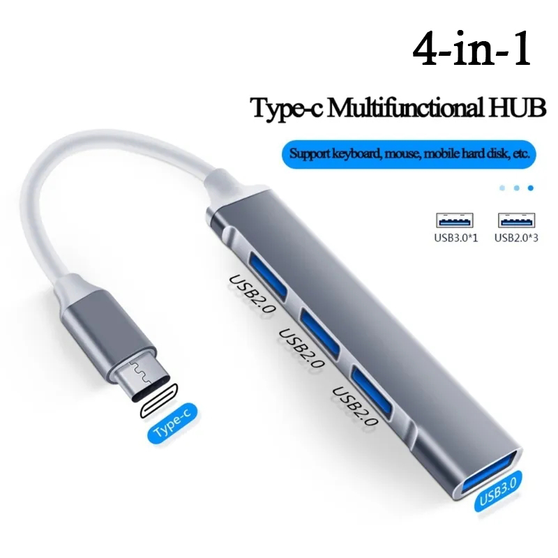 4-in-1 USB C HUB 3.0 Type C 3. - Laptop Accessories Macbook incelemesi ve fiyatı