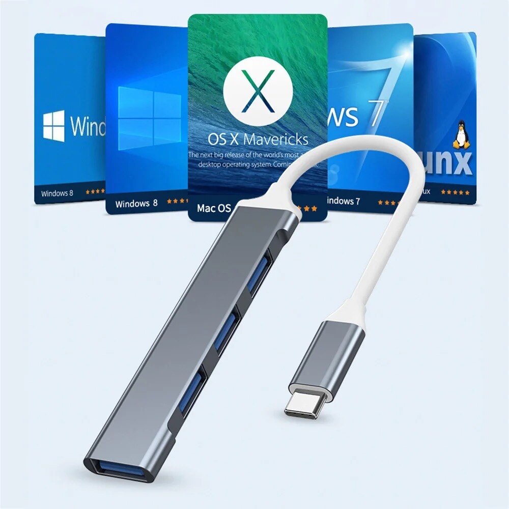 USB C Hub Type C Hub 4 Port US - Laptop Accessories Macbook incelemesi ve fiyatı