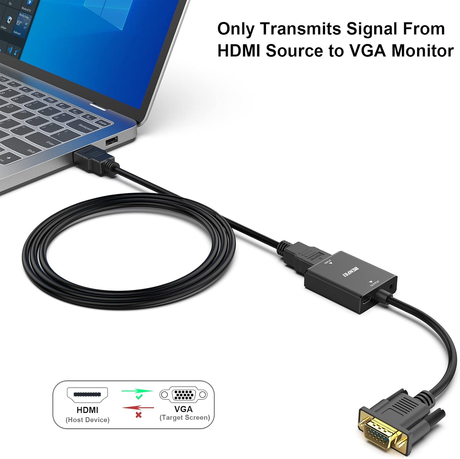 HDMI to VGA Adapter with 3.5mm - Hdmi Vga Adapter incelemesi ve fiyatı