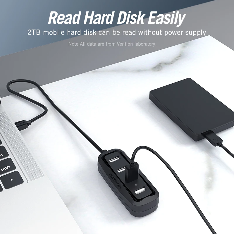 Vention USB 2.0 HUB 4 Port wit - Laptop Accessories Macbook incelemesi ve fiyatı