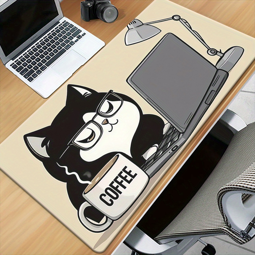 Cute Coffee Cat Working On Lap - Laptop Accessories Officeworks incelemesi ve fiyatı