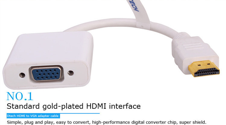 3PCS DTECH Factory Direct Sale - Hdmi Vga Adapter incelemesi ve fiyatı
