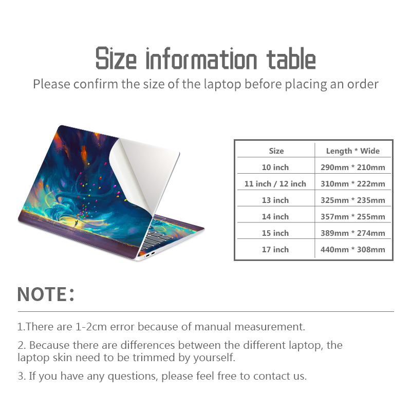 DIY Laptop Skins Stickers Note - Laptop Accessories Msi incelemesi ve fiyatı