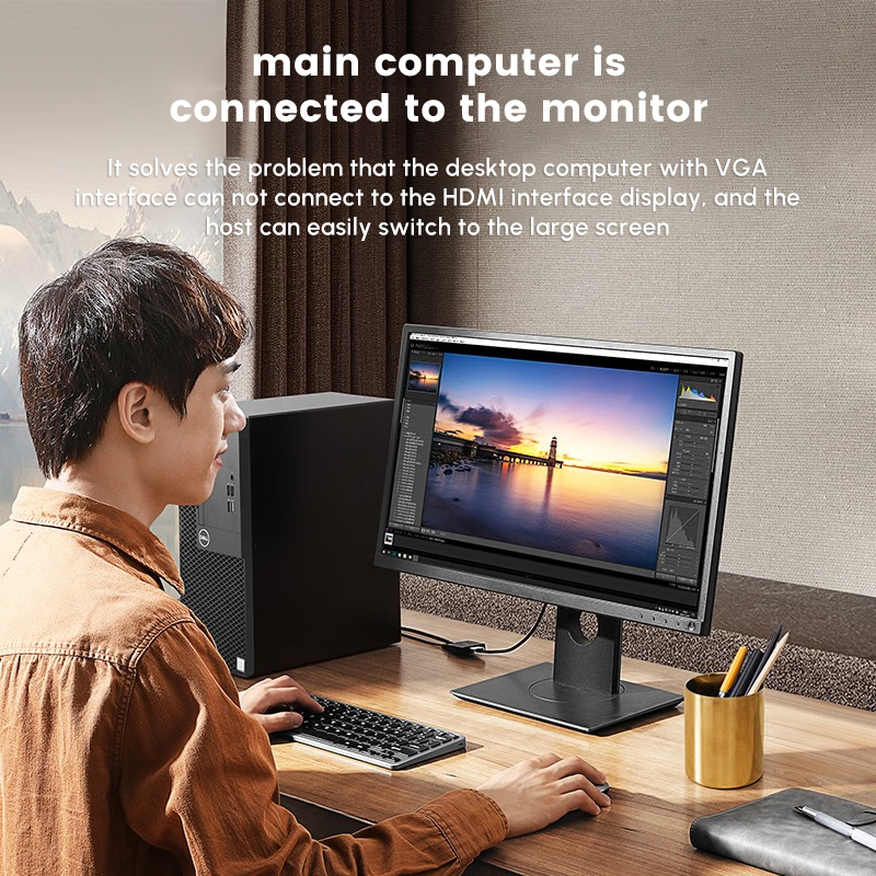0.15M UGREEN VGA Male to HDMI  - Hdmi Vga Adapter incelemesi ve fiyatı
