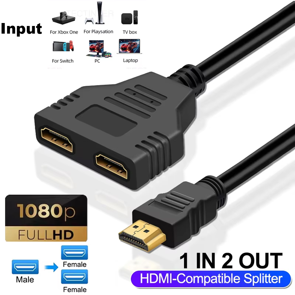 1080P 1 In 2 Out HDMI-compatib - Xbox Laptop Accessories incelemesi ve fiyatı