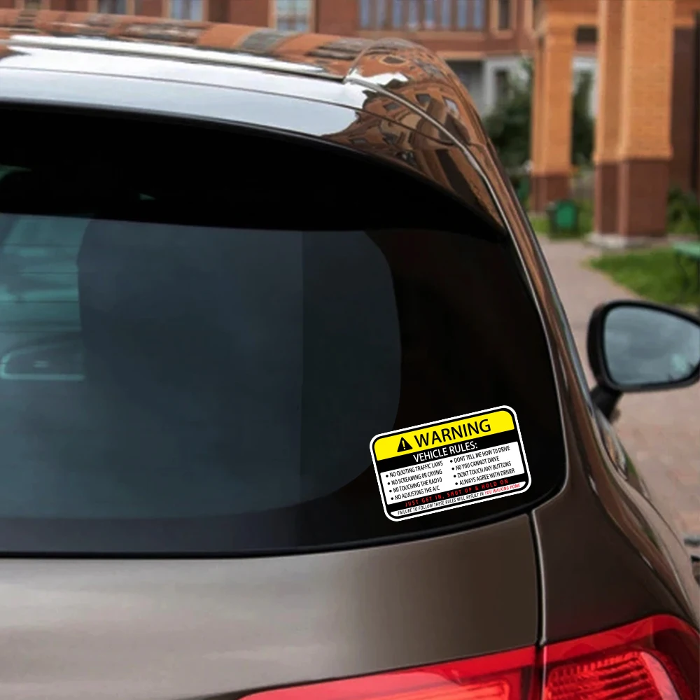13x7.7cm Warning Words Car Sti - Laptop Accessories Ideas incelemesi ve fiyatı
