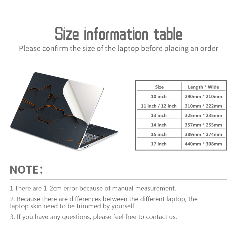 DIY Geometry Cover Laptop Skin - Laptop Accessories Msi incelemesi ve fiyatı