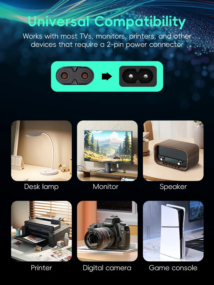AC Power Supply Cable EU Plug  - Xbox Laptop Accessories incelemesi ve fiyatı