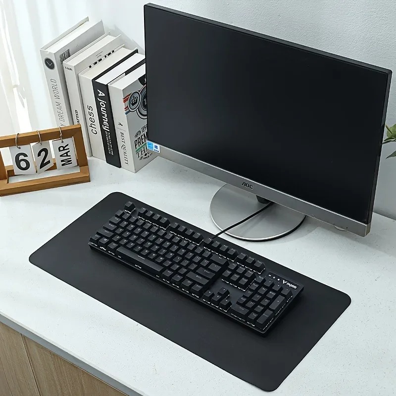 Pink Solid Color Leather Desk  - Laptop Accessories Pink incelemesi ve fiyatı