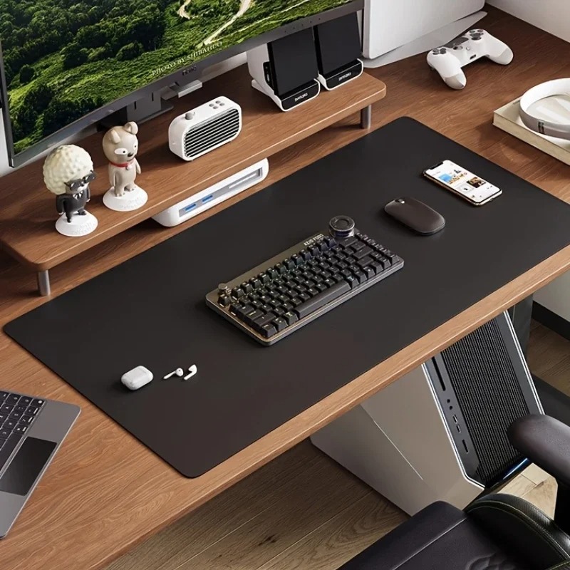 Pink Solid Color Leather Desk  - Laptop Accessories Pink incelemesi ve fiyatı