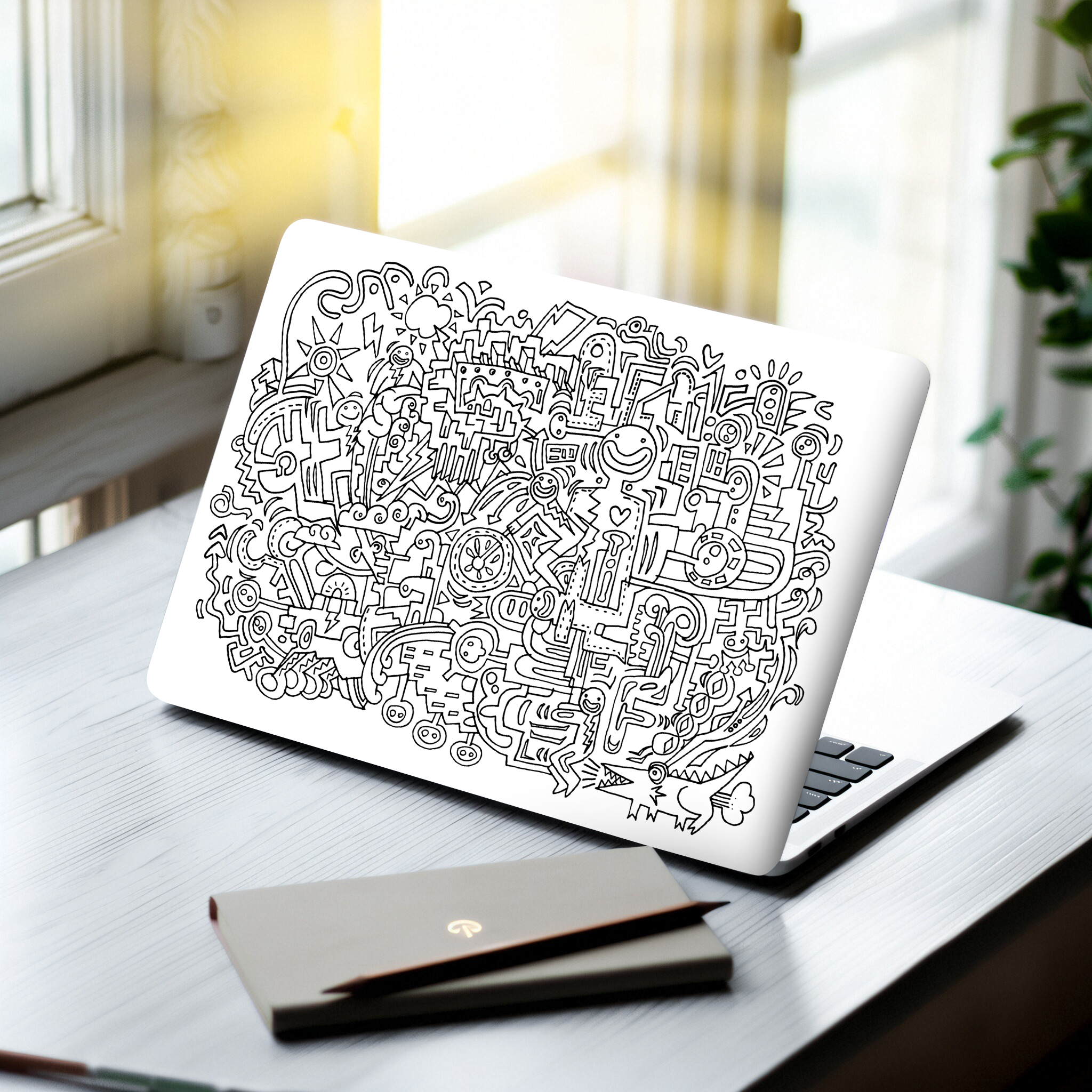 2 Pack Cute Aesthetic Doodle A - Laptop Accessories Msi incelemesi ve fiyatı